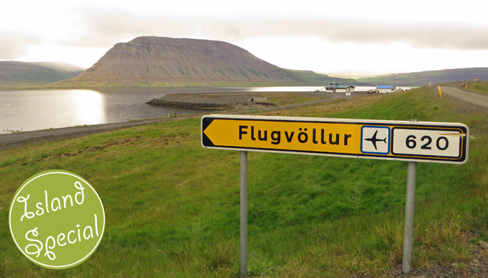 Flughafen in Island