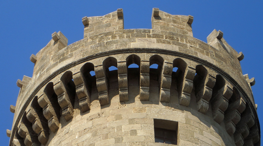 Die Festung in der Altstadt von Rhodos