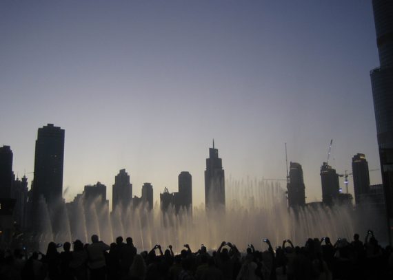 Touristenspektakel in Dubai