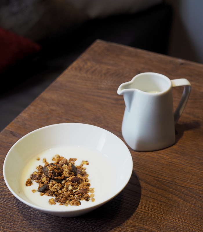 Bio-Milch beim Frühstück im Hotel Der Löwe