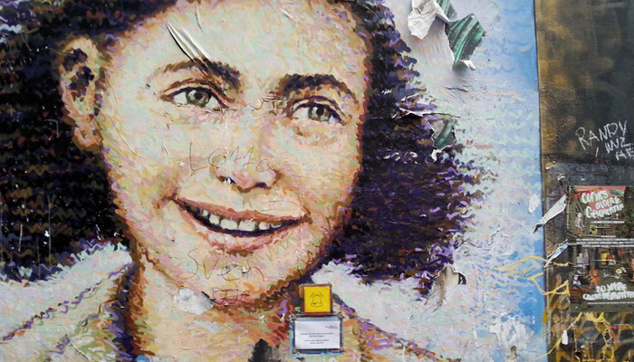 Wall Painting von Anne Frank in Berlin
