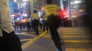 Polizie im Einsatz in Hongkong