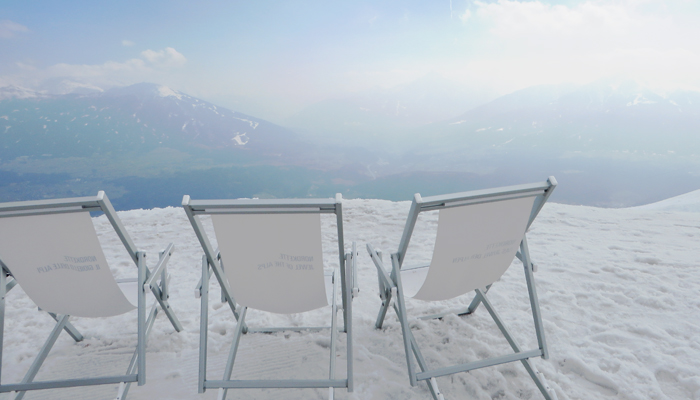 Liegestühle auf der Seegrube in Innsbruck