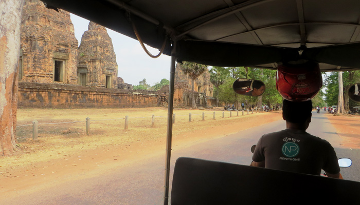 Tuk Tuk Fahrt durch das Areal von Angkor