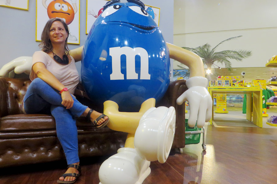 M & M's Shop am Flughafen Singapur