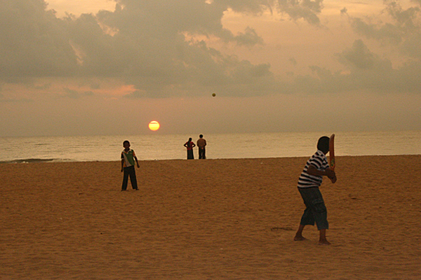 Abendstimmung am Strand von Negombo, Sri Lanka