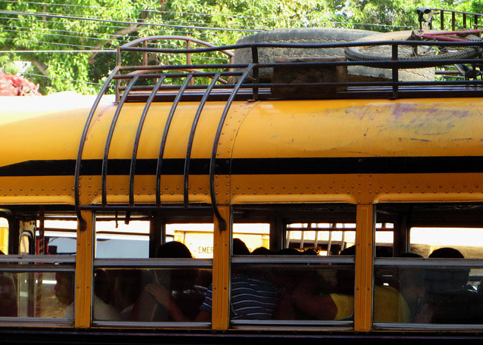 Busfahren gehört auch zum Backpacking in Nicaragua