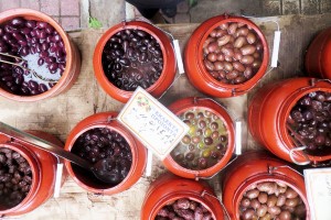 Oliven am Markt von Thessaloniki