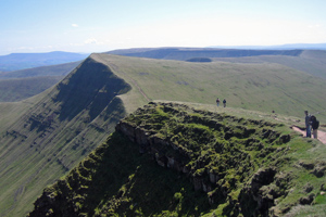 Wandern in den Black Mountains, Wales