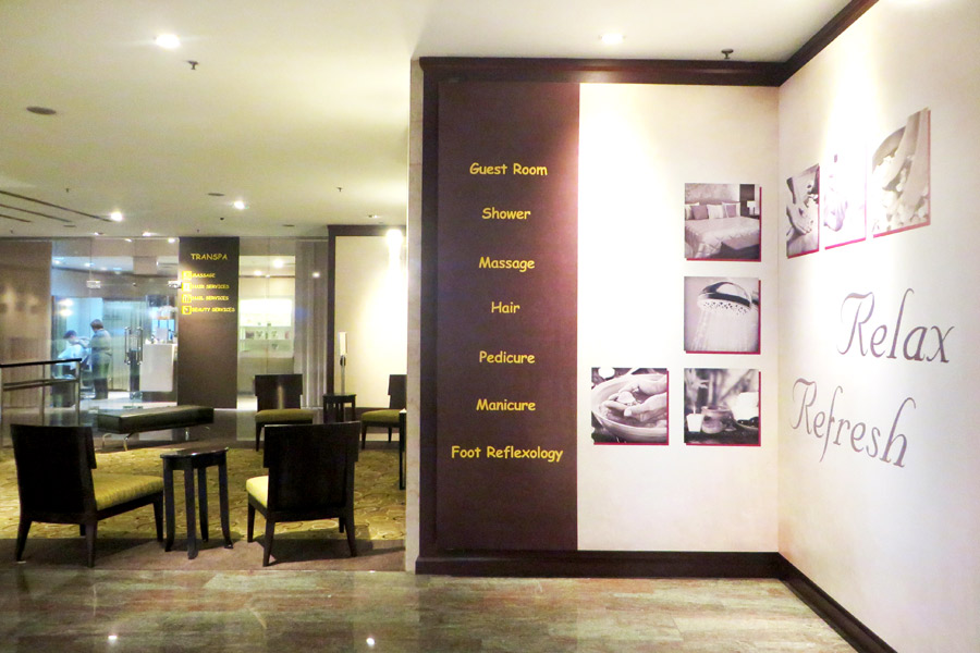 Spa am Flughafen Singapur