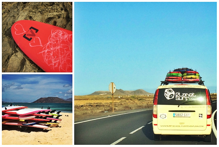 Surfen mit Planet Surfcamp in Corralejo, Fuerteventura