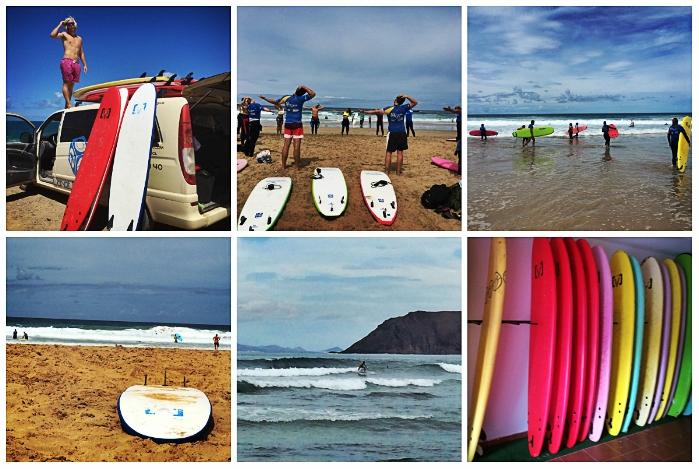 Von Montag bis Freitag gehen die Planet Surfcamp Schüler täglich surfen und besuchen einen der Surfspots im Norden von Fuerteventura.